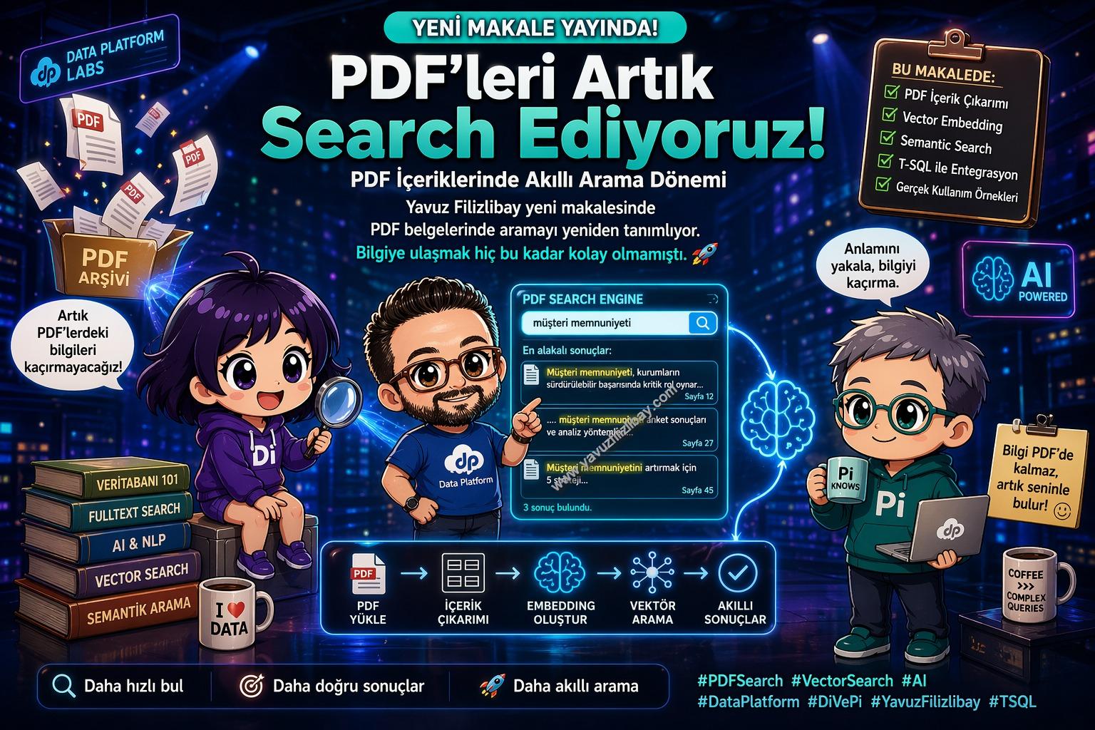 SQL Server 2025 ile Vector Search: PDF Koleksiyonunda Toplu Embedding ve DiskANN İndeksi