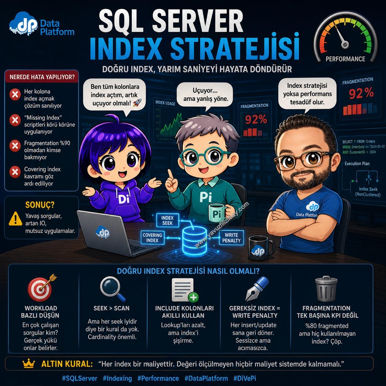 SQL Server 2025 Index Stratejisi B-tree, Columnstore, JSON ve Vector İndex’leri Bir Arada