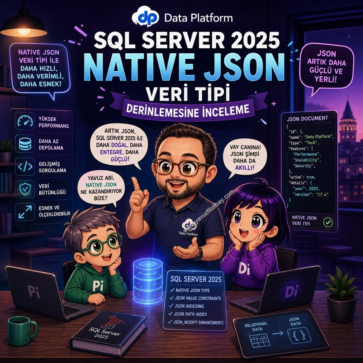 SQL Server 2025 Native JSON Data Type – nvarchar(max)’i Emekliye Ayırmanın Vakti