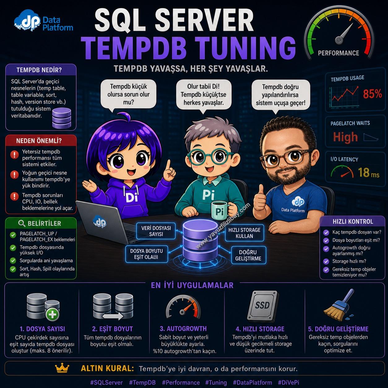 Tempdb Optimizasyonu: SQL Server 2025 Yenilikleri